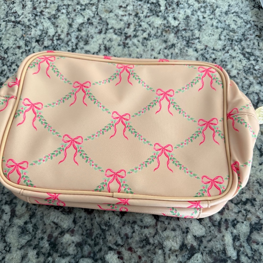 NWOT Stoney Clover Lane Large Bow Festive Feels Pouch